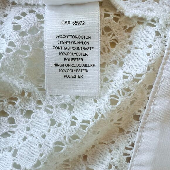 NWT Imperfect Laundry by Shelli Segal Lace Overlay 3/4 Bell Sleeve Dress Size 8 - Picture 7 of 12